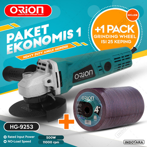 [EZM.1011505] Paket Ekonomis 1 - Gerinda Tangan HG9523 - 1 Pack Mata Gerinda Poles