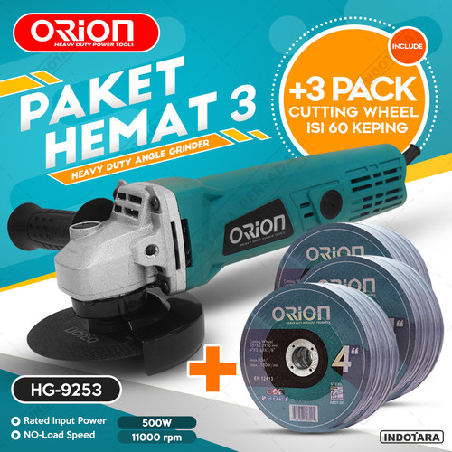 [EZM.1011506] Paket Hemat 3 - Gerinda Tangan HG9523 - 3 Pack Mata Gerinda Potong