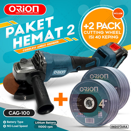 [EZM.1011518] Paket Hemat 2 - Gerinda Tangan CAG100 - 2 Pack Mata Gerinda Potong