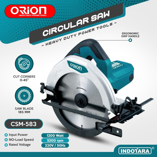 [EZM.1012360] Circular Saw / Mesin Potong Kayu Orion CSM583 Diameter Blade 7 Inch