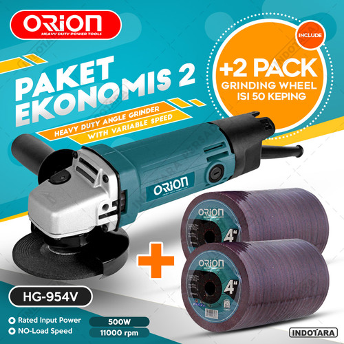 [EZM.1011525] Paket Ekonomis 2 - Gerinda Tangan HG954V - 2 Pack Mata Gerinda Poles