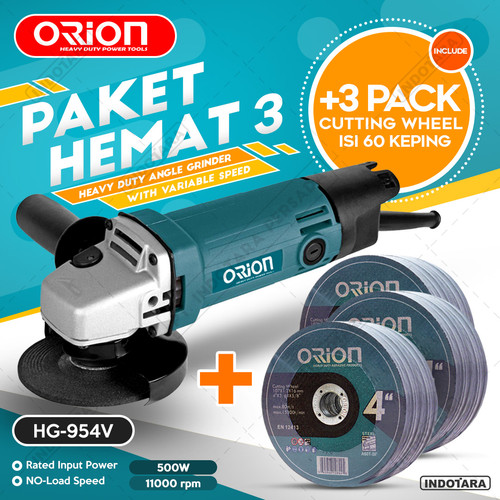 [EZM.1011527] Paket Hemat 3 - Gerinda Tangan HG954V - 3 Pack Mata Gerinda Potong