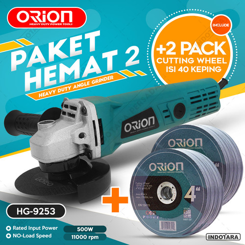 [EZM.1011534] Paket Hemat 2 - Gerinda Tangan HG9523 - 2 Pack Mata Gerinda Potong