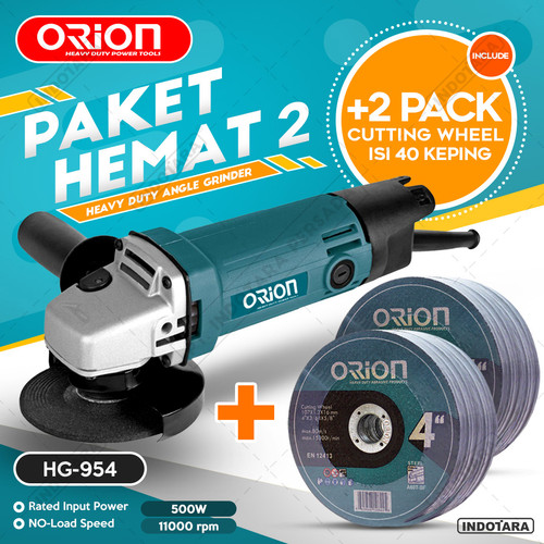 [EZM.1011536] Paket Hemat 2 - Gerinda Tangan HG954 - 2 Pack Mata Gerinda Potong