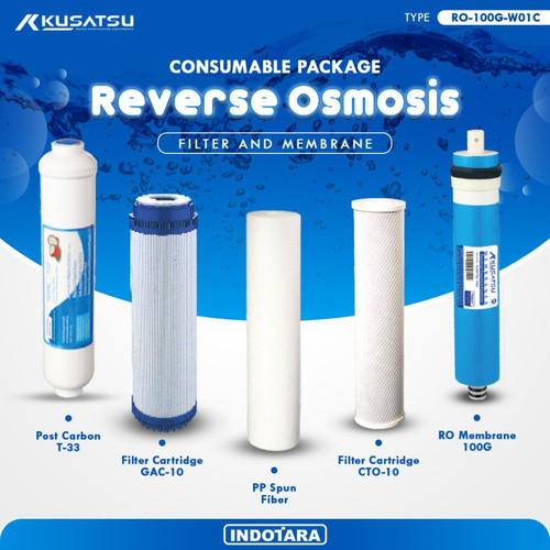 [EZM.1011542] Paket Filter Cartridge Reverse Osmosis Kusatsu - RO 100G W01C