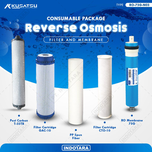 [EZM.1011543] Paket Filter Cartridge Reverse Osmosis Kusatsu - RO 75G N03