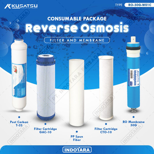 [EZM.1011544] Paket Filter Cartridge Reverse Osmosis Kusatsu - RO 50G W01C