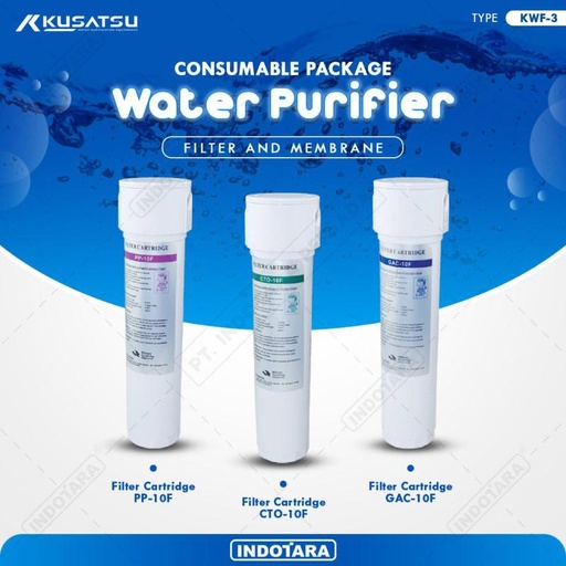 [EZM.1011547] Paket Consumable Water Filter Cartridge Kusatsu - KWF3