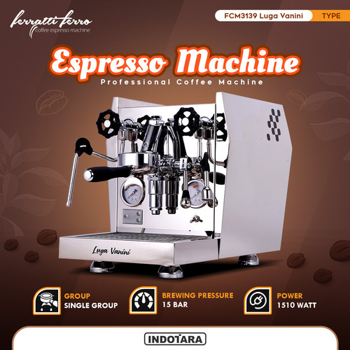 [EZM.1011554] Mesin Kopi Espresso Ferratti Ferro FCM3139 Luga Vanini