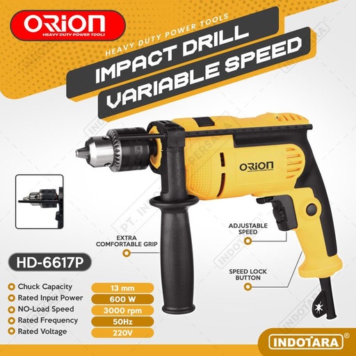 [EZM.1011567] Mesin Bor / Impact Drill Listrik Orion - HD6617P (without BMC box)