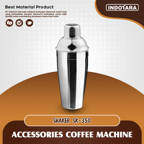 [EZM.1011596] Shaker Coctail Stainlesss 350ml / Pengocok Minuman Stainlesss - SK350
