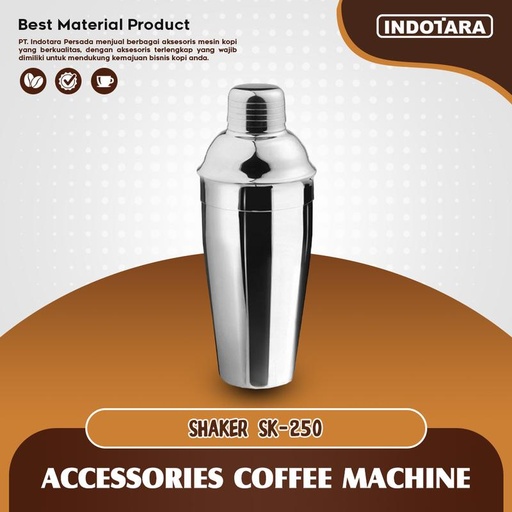 [EZM.1011597] Shaker Coctail Stainlesss 250ml / Pengocok Minuman Stainlesss - SK250