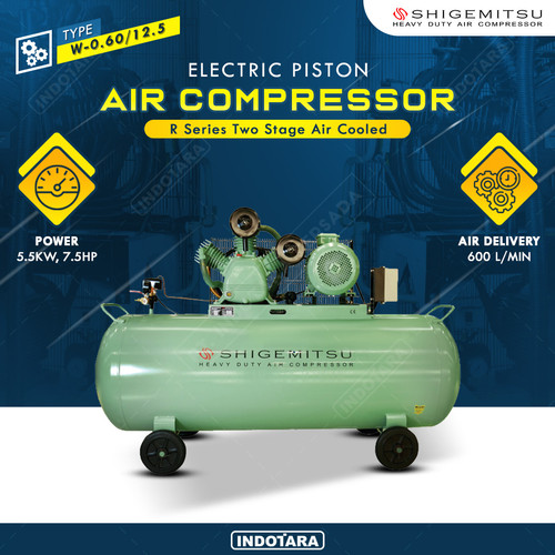 [EZM.1011598] Kompresor Angin Listrik 7.5HP / 12.5 BAR 500L Shigemitsu