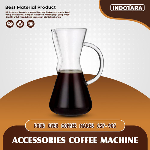 [EZM.1011609] Server V60 Glass Pour Over Coffee Maker - CSF905