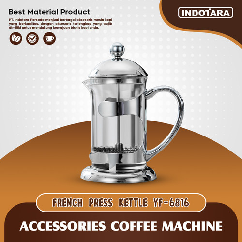 [EZM.1011627] French Press Coffee / Coffee Maker Tea Plunger - YF6816