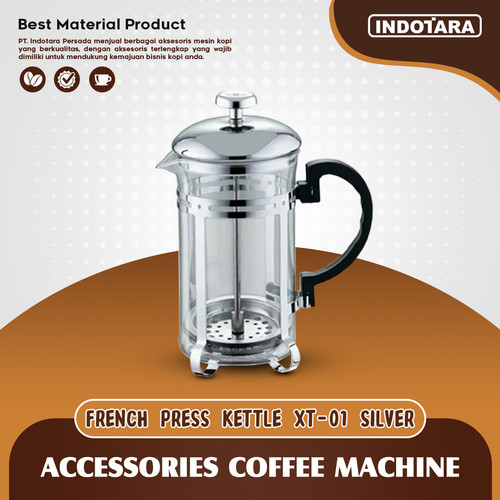 [EZM.1011629] French Press Coffee / Coffee Maker Tea Plunger 350ML - XT01