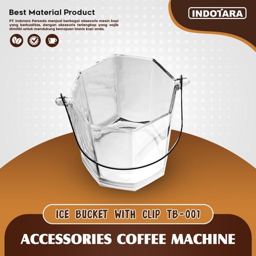 [EZM.1011631] Wadah Es Batu / Ice Bucket With Clip - TB001