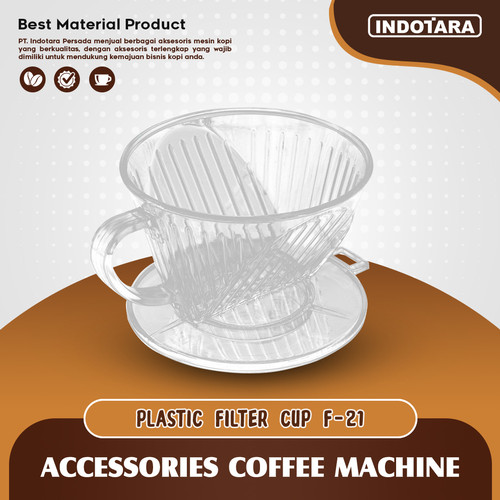 [EZM.1011632] Dripper V60 Plastic / Plastic Filter Cup - F21