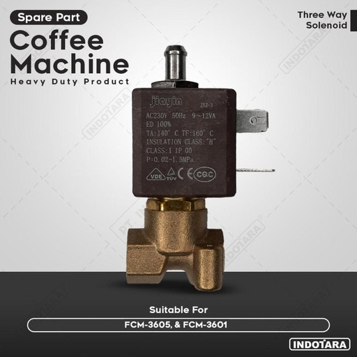 [EZM.1011644] Solenoid Three Way - Ferratti Ferro Espresso Machine
