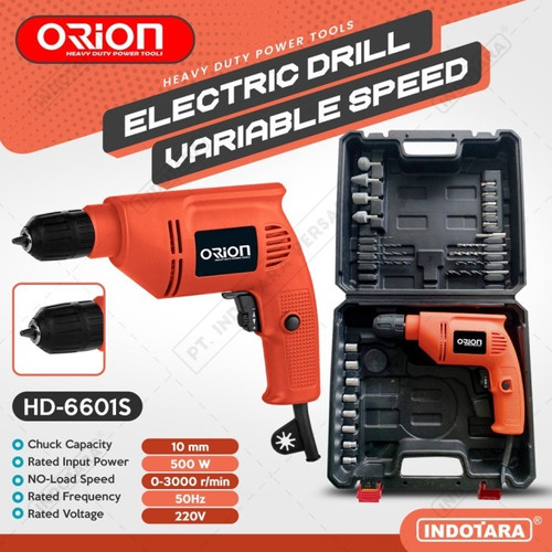 [EZM.1011652] Mesin Bor / Impact Drill Listrik Orion - HD6601S (With BMC Box)