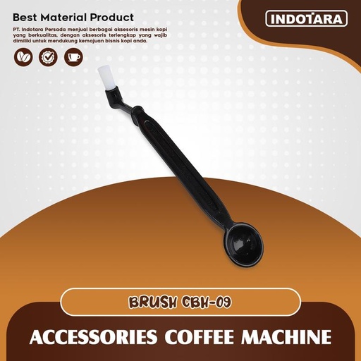 [EZM.1011672] Sikat Mesin Kopi / Group Head Brush With Spoon - CBH09