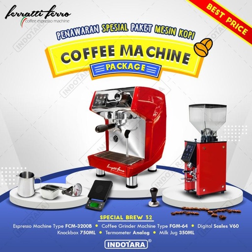 [EZM.1011675] Paket mesin kopi Espresso Special Brew 31 - 32 - 33