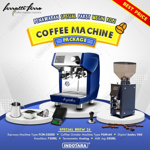 [EZM.1011676] Paket mesin kopi Espresso Special Brew 24 - 25 - 26