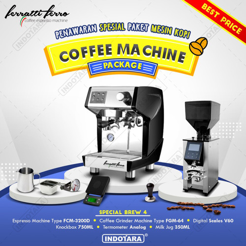 [EZM.1011680] Paket mesin kopi Espresso Special Brew 4 - 5 - 6