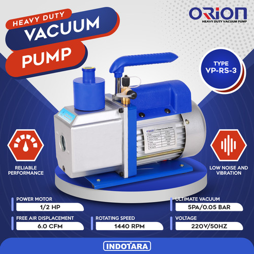 [EZM.1011684] Vacuum Pump AC Mesin Pompa Vacuum AC 1/2 HP Orion VP-RS-3