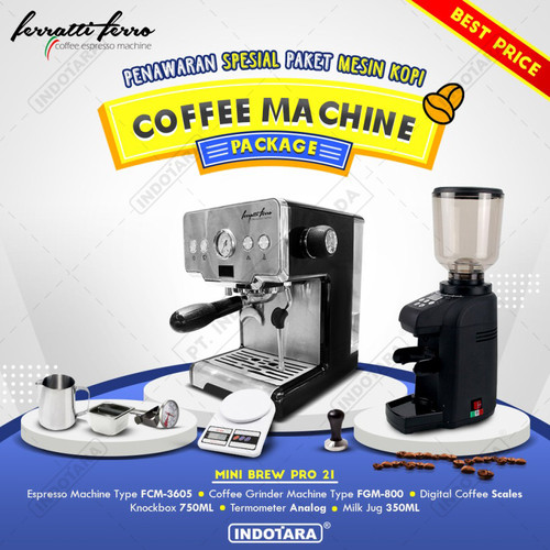 [EZM.1011707] Paket mesin kopi Espresso Mini Brew Pro 19 - 20 - 21