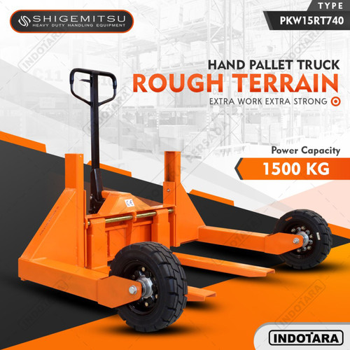 [EZM.1011720] Shigemitsu Hand Pallet Rough Terrain PKW15RT740