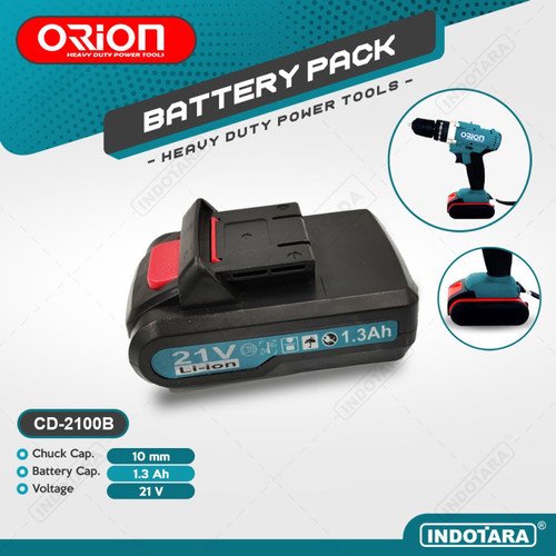 [EZM.1011728] Baterai Bor Tangan Orion Cordless Drill CD2100B