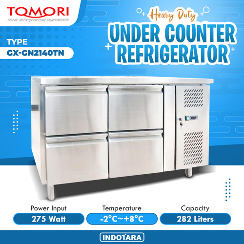 [EZM.1011730] Kulkas Meja / TOMORI UNDER COUNTER GX GN2140TN