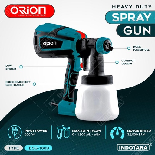 [EZM.1011737] Electric Spray Gun Orion ESG-1860 Spray Painter 600W