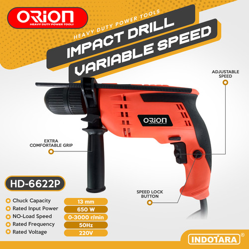 [EZM.1011738] Mesin Bor / Impact Drill Listrik Orion - HD-6622P