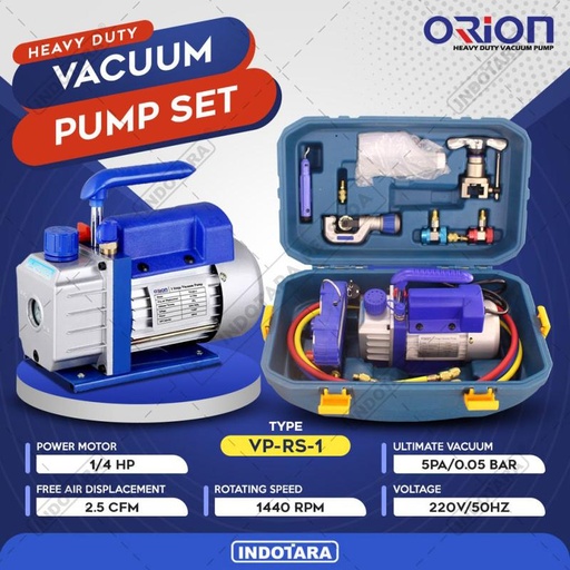 [EZM.1011753] Set Vacuum Pump Mesin Pompa Vacuum Orion VP-RS-1