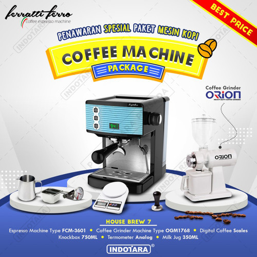 [EZM.1012384] Paket Mesin Kopi Espresso House Brew 7 - 8 - 9