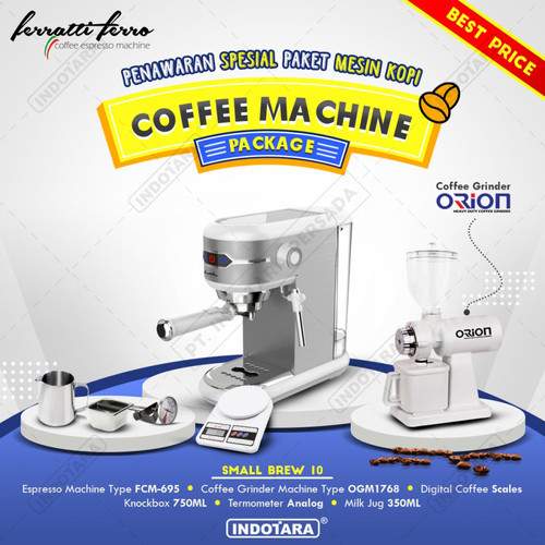 [EZM.1012390] Paket mesin kopi Espresso Small Brew 10 - 11 - 12