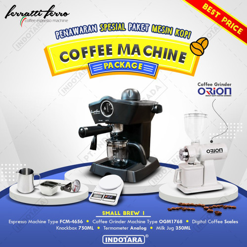[EZM.1012393] Paket mesin kopi Espresso Small Brew 1 - 2 - 3