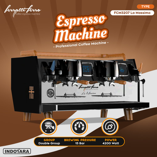 [EZM.1011785] Mesin Kopi Espresso Machine Ferratti Ferro FCM3207 La Massimo