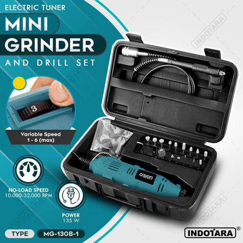[EZM.1011806] Mini Die Grinder Set 40 Pcs Orion MG-130B-1/Tuner Set/Gerinda Bor Mini