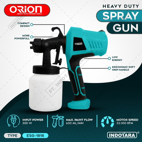 [EZM.1011816] Alat Semprotan Cat Spray Gun Air Dust Orion ESG-1818