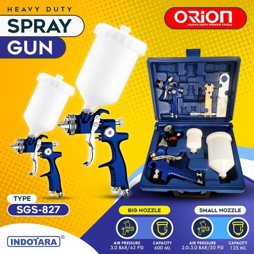 [EZM.1012404] Alat Semprotan Cat Spray Gun Air Dust Orion SGS-827