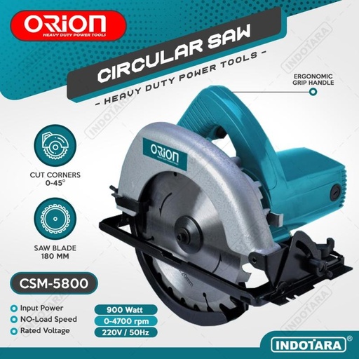 [EZM.1011834] Circular Saw / Mesin Gergaji / Mesin Potong Orion CSM-5800
