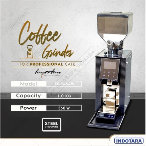 [EZM.1011844] Coffee Grinder Machine / Alat Penggiling Kopi Ferratti Ferro FGM-64W