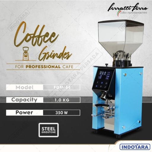 [EZM.1011845] Coffee Grinder Machine / Alat Penggiling Kopi Ferratti Ferro FGM-64