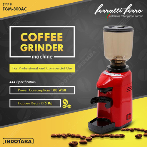 [EZM.1011846] Coffee Grinder Machine / Alat Penggiling Kopi Ferratti Ferro FGM-800AC