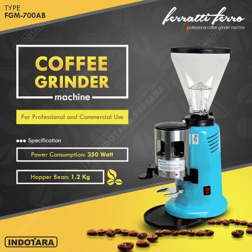 [EZM.1011861] Coffee Grinder Machine / Alat Penggiling Kopi Ferratti Ferro FGM-700AB