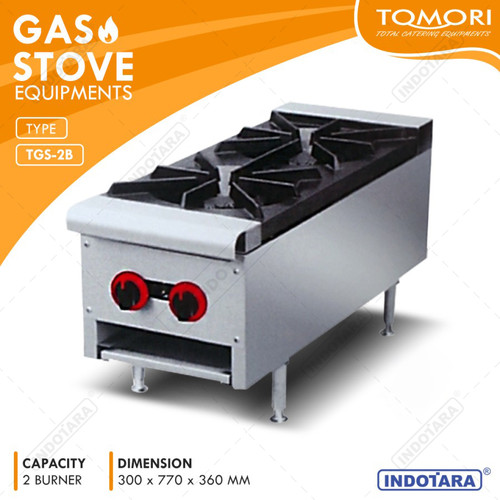 [EZM.1011863] Gas Stove 2 Burner / Kompor Gas 2 Tungku Tomori - TGS2B