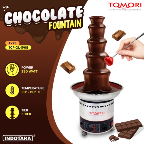[EZM.1011864] Chocolate Fountain Mesin Coklat Air Mancur Tomori - TCF QL 5